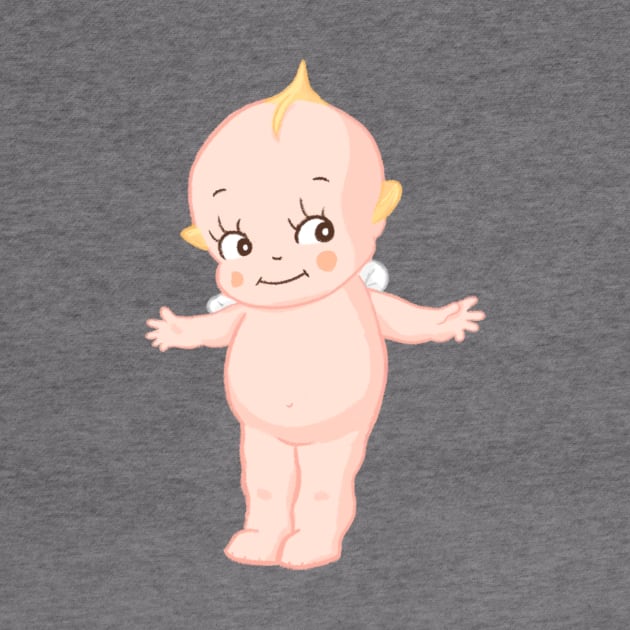 Cute kewpie baby angel standing by Zakuro